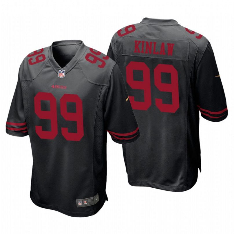 Men San Francisco 49ers #99 Javon Kinlaw Nike Black Game NFL Jersey